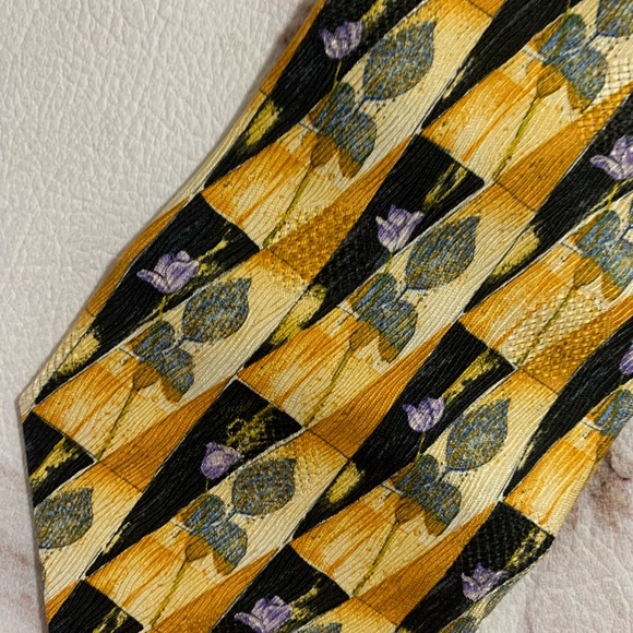 ERMENEGILDO ZEGNA Men's 100% Silk Necktie ITALY - Picture 2 of 6